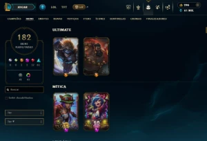 Conta de LOL criada em 2011- Skin Vitoriosa desde a season 2 - League of Legends