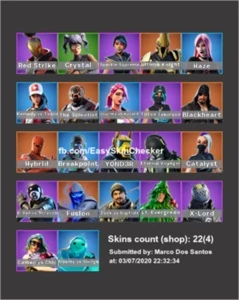 Conta Epic Games com 400 r$ em jogos, + skins no Fortnite. - Outros