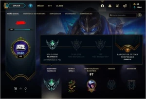 CONTA PLATINA III - Level 42 - League of Legends LOL