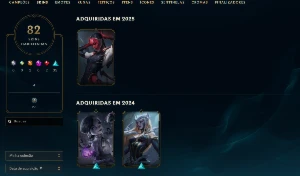 Conta League of Legends – 82 skins LOL