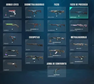 Conta valorant kit saqueadora vandal sublime e outras skins