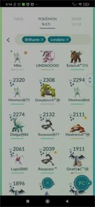 Continha lv 43 com Go fest jogada - Pokémon