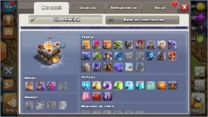 Cv 11 semi full com Clash royal junto - Clash of Clans