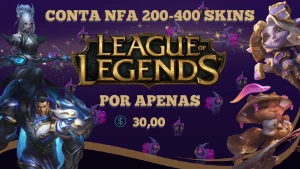 Contas League Of Legends Nfa 200-400 Skins!!! LOL