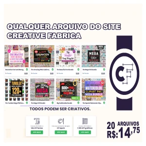 Baixamos Qualquer Arquivo do Site da Creative Fabrica