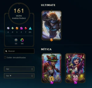 [Conta High Level] Nv 564 | Peak Master | +160 Skins - League of Legends LOL
