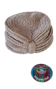 Touca Turbante de Crochê - Artesanato e Personalizados