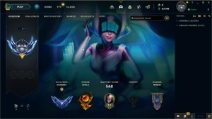 Conta main diamante 1, 258 skins, unico dono, criada em 2013 - League of Legends LOL