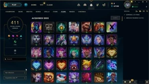 Conta main diamante 1, 258 skins, unico dono, criada em 2013 - League of Legends LOL