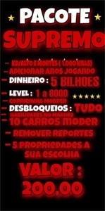 Dinheiro gta5 online (PACOTE SUPREMO)
