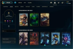 conta smurf lvl 49 diamante 2 - League of Legends LOL