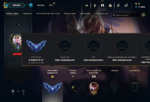 Conta Diamante 4 iv 17K Ea - League of Legends LOL