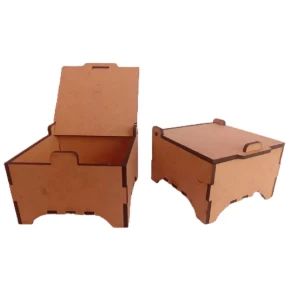 Kit Caixa de mdf com tampa, caixinha tipo porta treco 9x9 - Artesanato e Personalizados