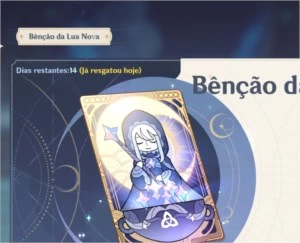 AR 44 - Klee, Diluc, Qiqi, Aloy + bênção da lua - Genshin Impact