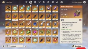 Genshin AR 55 - 110 tiros, pity 65 50/50, 3 T5, 2 armas T5 - Genshin Impact