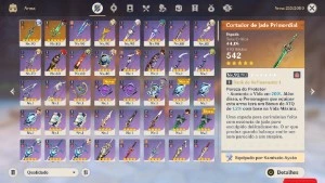 Genshin AR 55 - 110 tiros, pity 65 50/50, 3 T5, 2 armas T5 - Genshin Impact