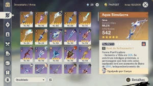 Conta Genshin AR58 com todas skins!! - Genshin Impact