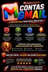 Contas Gmail — R$ 2,00 Cada | Prontas Agora - Emails