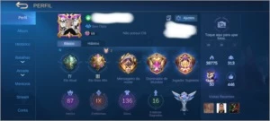 Conta braba de mobile legends