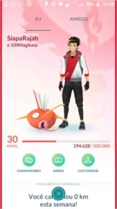 Conta de Pokémon GO Lvl30