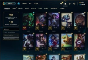 Conta ouro 1 com 10 skins e 34 champs + 710 RP ( MAIN ADC ) - League of Legends LOL