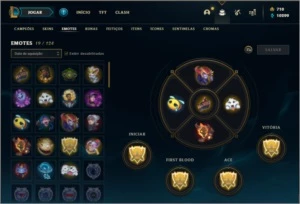 Conta ouro 1 com 10 skins e 34 champs + 710 RP ( MAIN ADC ) - League of Legends LOL