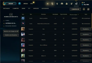 Conta Unranked com 20 Champs e 6 Fragmentos de Skins - League of Legends LOL