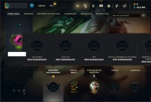 Conta Unranked com 20 Champs e 6 Fragmentos de Skins - League of Legends LOL