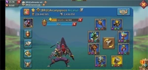 Conta t4 com 228m de poder - Lords Mobile