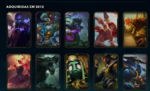 Conta lol ex challenger todos champs e skins raras do jogo - League of Legends