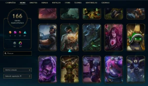 Conta lol ex challenger todos champs e skins raras do jogo - League of Legends