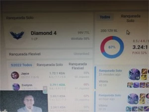 Conta diamante 4 barateza - League of Legends LOL