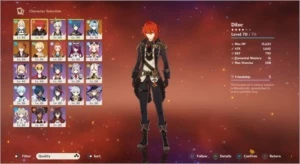 Childe+Eula+Jean+Diluc+2 armas T5 AR42 - Genshin Impact