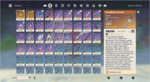 Childe+Eula+Jean+Diluc+2 armas T5 AR42 - Genshin Impact