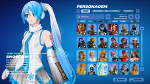 Conta Fortnite | 136 Skins | Snow Miku | Entrega automática!