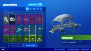 Conta Fortnite Cavaleiro Negro, Tubarão-Mako,Skin PS4 Menina