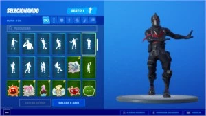 Conta Fortnite Cavaleiro Negro, Tubarão-Mako,Skin PS4 Menina