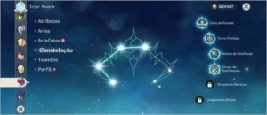 Conta com Ayaka, Hutao, Zhongli, Qiqi e Túmulo - Genshin Impact