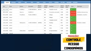 Planilha para Controle de Acesso em Condomínios - Others