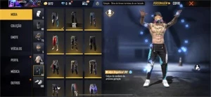 Conta de free fire com varias coisas raras, full gemada