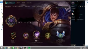 conta de league of legends diamante 3 LOL