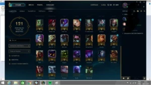 conta de league of legends diamante 3 LOL