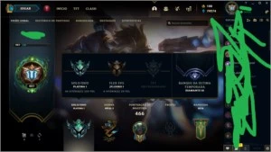 Conta de D4 Tds os campeoes + 3730,00 reais de skins + 80kEA - League of Legends LOL