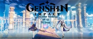 Genshin Impact AR 42 com Ayaka Ayato e Cortadora da Neblina