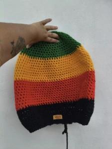 Touca big reggae - Artesanato e Personalizados