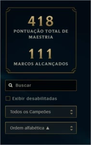 Conta League of Legends LOL