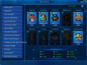 Conta Aox Ladmo-Omega - Digimon Masters Online
