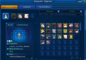Conta Aox Ladmo-Omega - Digimon Masters Online