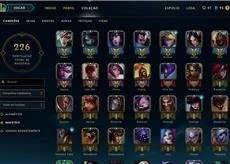 Conta no lol diamante 3 101 champs 134 skins - League of Legends