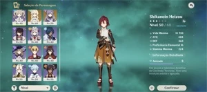 Ae43. Kazuha c3 e heizou c6/ Banner garantido - Genshin Impact